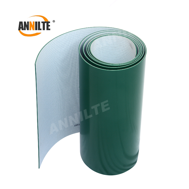 China Annilte Manufacturers Green white black pvc conveyor belting smooth flat conveyor belt Manufacturer and Supplier Annilte