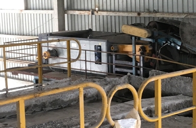 Incineration garbage slag sorting line site